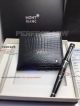 Perfect Replica 2019 AAA Mont blanc Purses Set Black Carved Rollerball Pen and Reticulation Wallet (1)_th.jpg